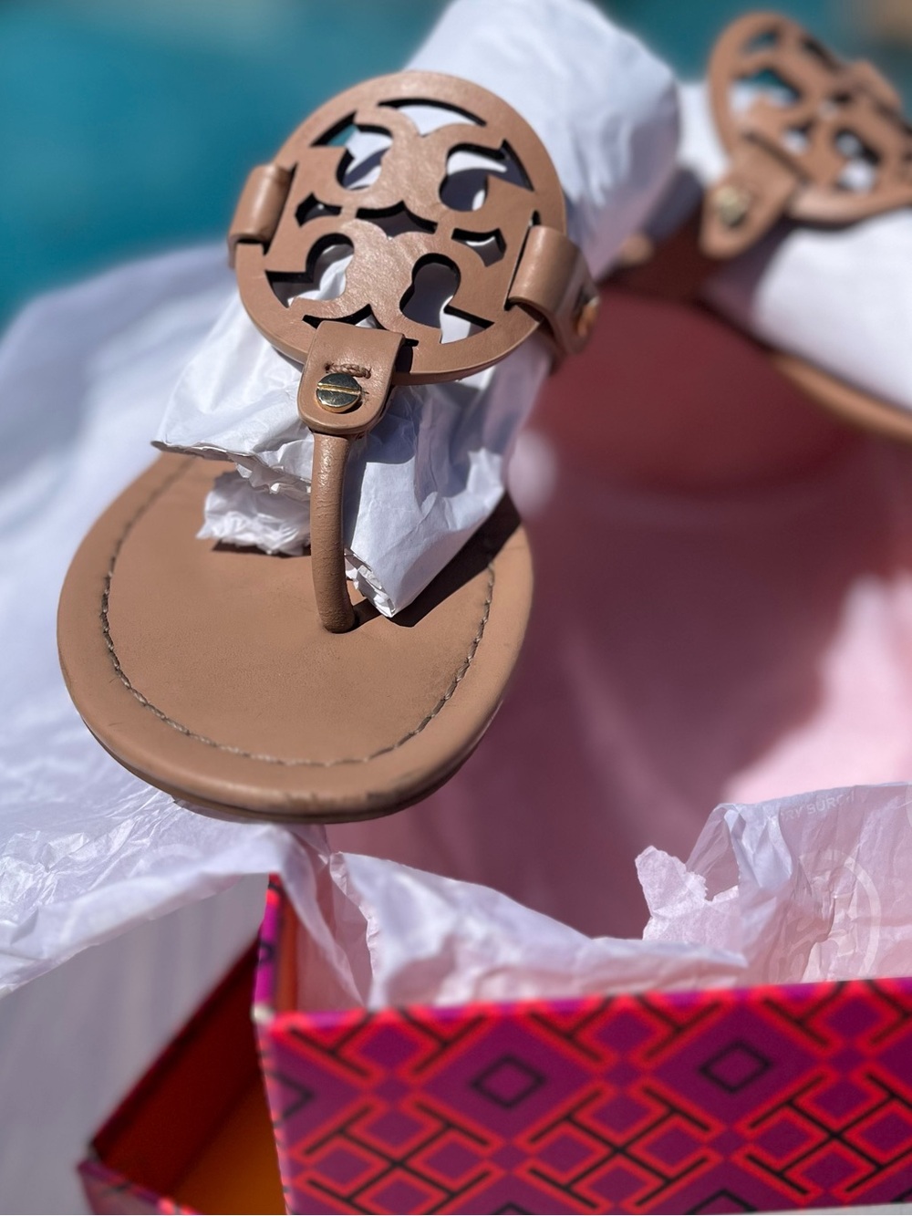Tory Burch Miller Light Make Up Sandals-Calf Leather - Picture 2 of 16